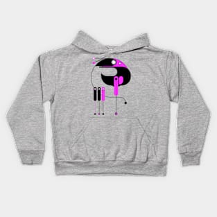 Bird secretary, Sagittarius serpentarius Kids Hoodie